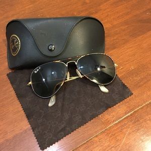 Ray-Ban Tortoise Aviator - Polarized